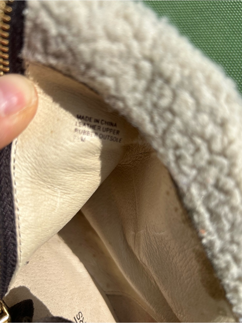 Michael Kors Brown Suede and Cream Sherpa Wedge Ankle Boots - Michael K - Picture 4 of 4